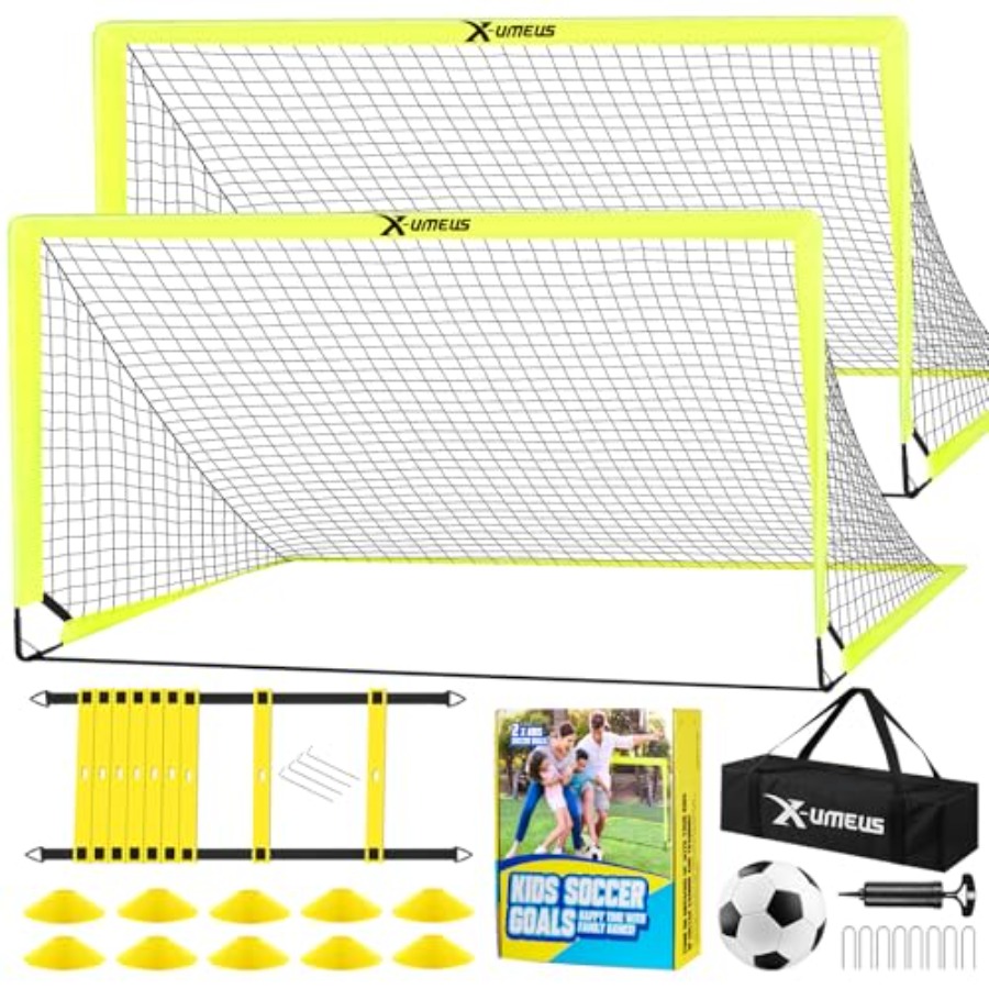 X Sports Equipment - Kids Soccer Goals for Backyard Set