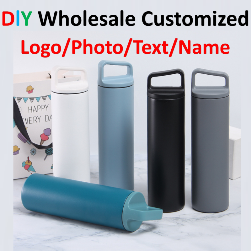 Sports Equipment Logo - 1pcs 500ml New Wide-mouth Stainless Steel