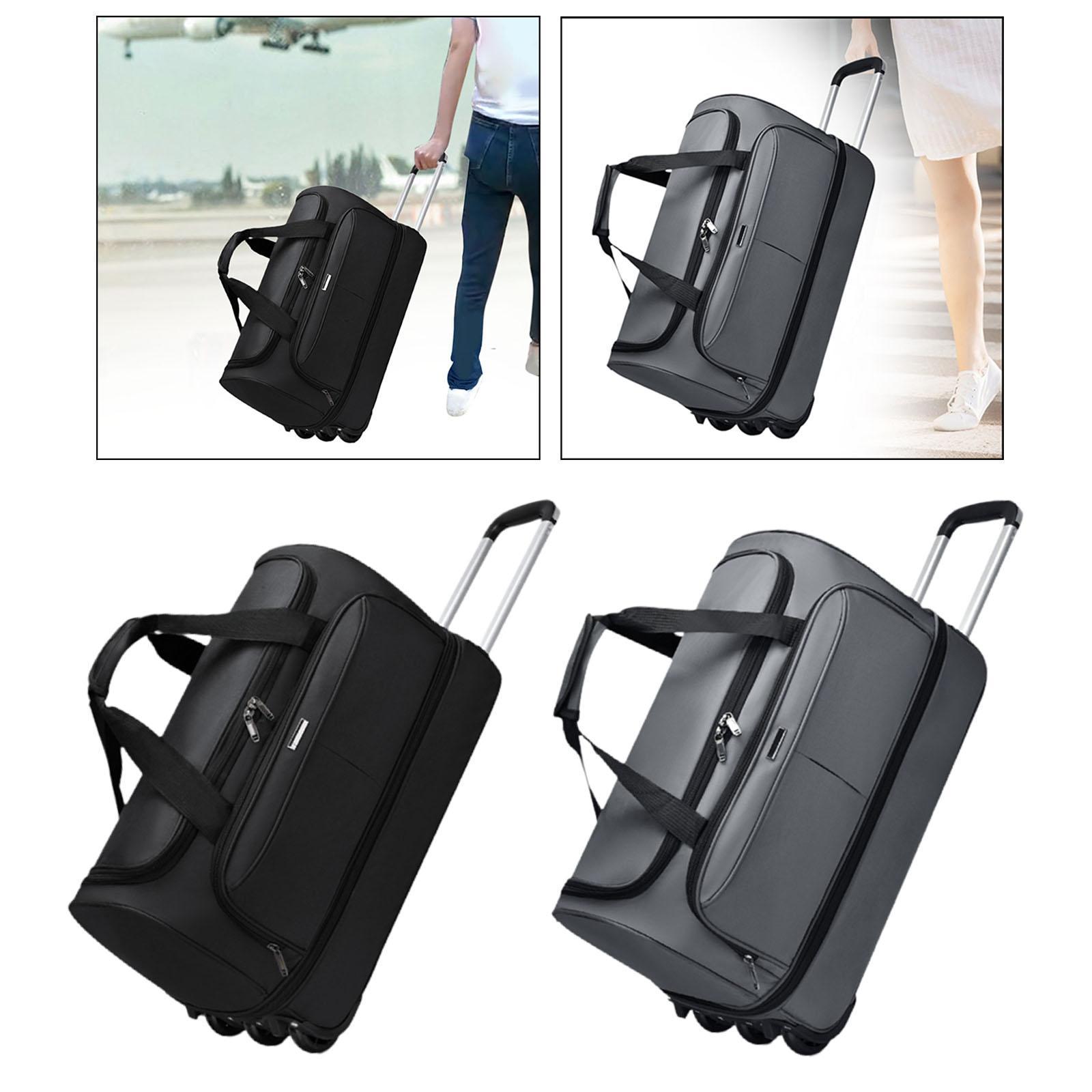 Sports Equipment Bag With Wheels - Rolling Luggage Duffel Bag with Wheels