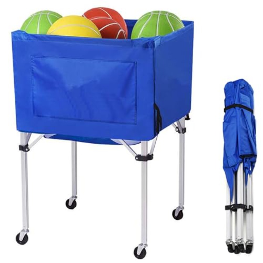 X Sports Equipment - Volleyball Ball cart with Wheels Portable