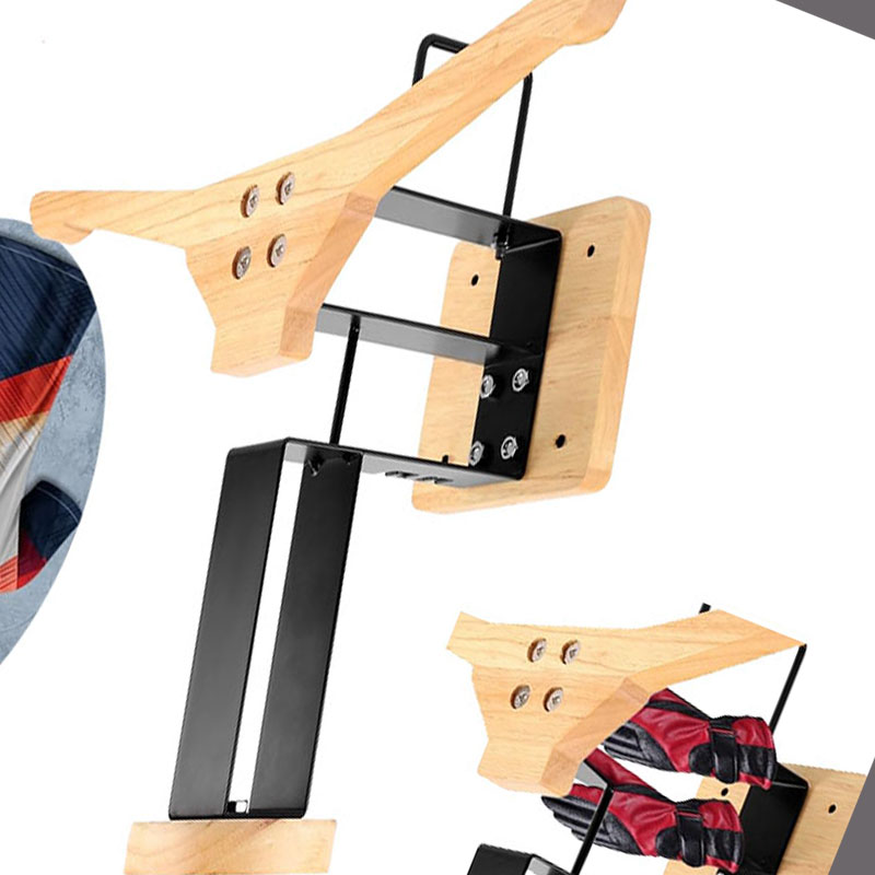 Wood Motorcycle Helmet Holder  - Sports Equipment Gym ulasan dan harga