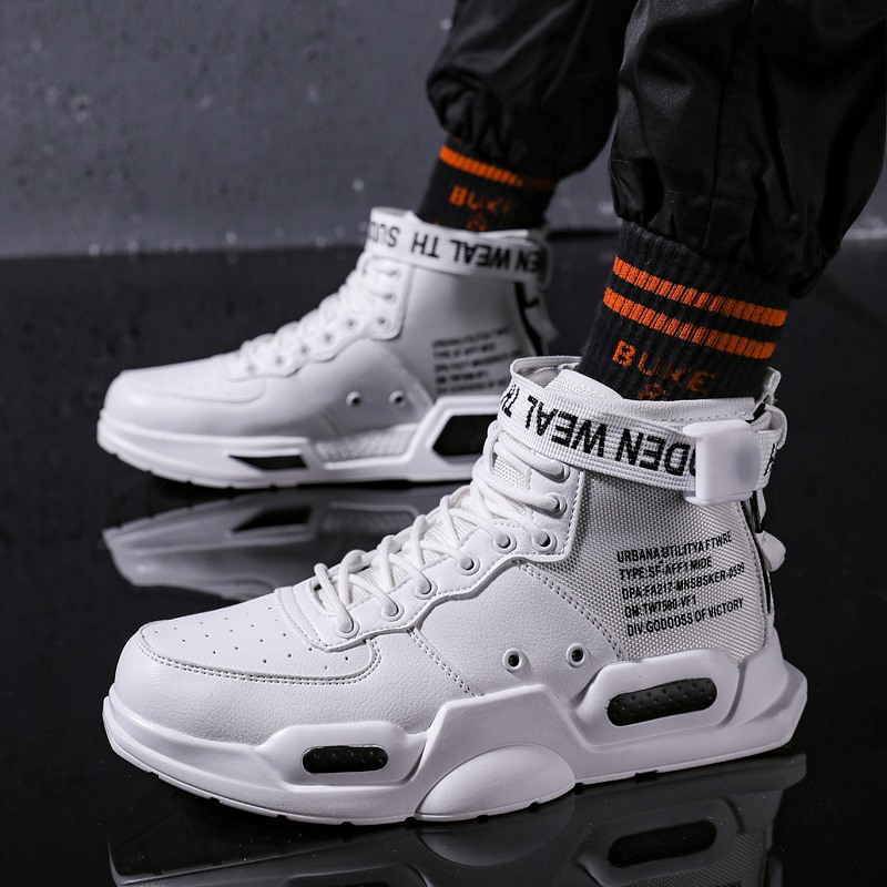 Men's High Top Fashion Leather - Sports Equipment Resale ulasan dan harga