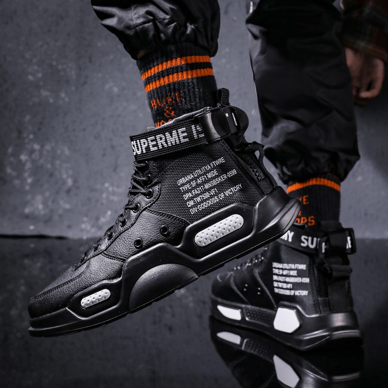 Men's High Top Fashion Leather - Sports Equipment Resale ulasan dan harga