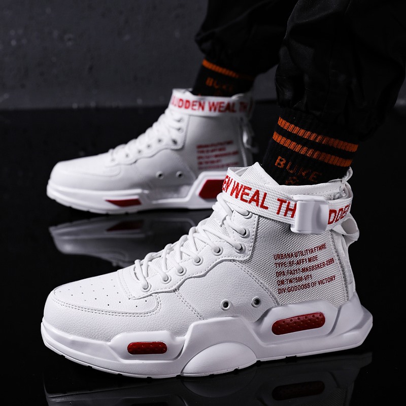 Men's High Top Fashion Leather - Sports Equipment Resale ulasan dan harga