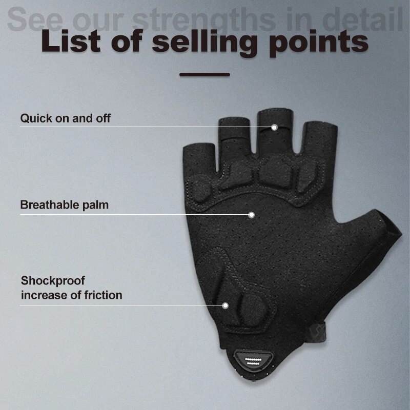 X-TIGER Cycling Gloves Half Fi - X Sports Equipment ulasan dan harga