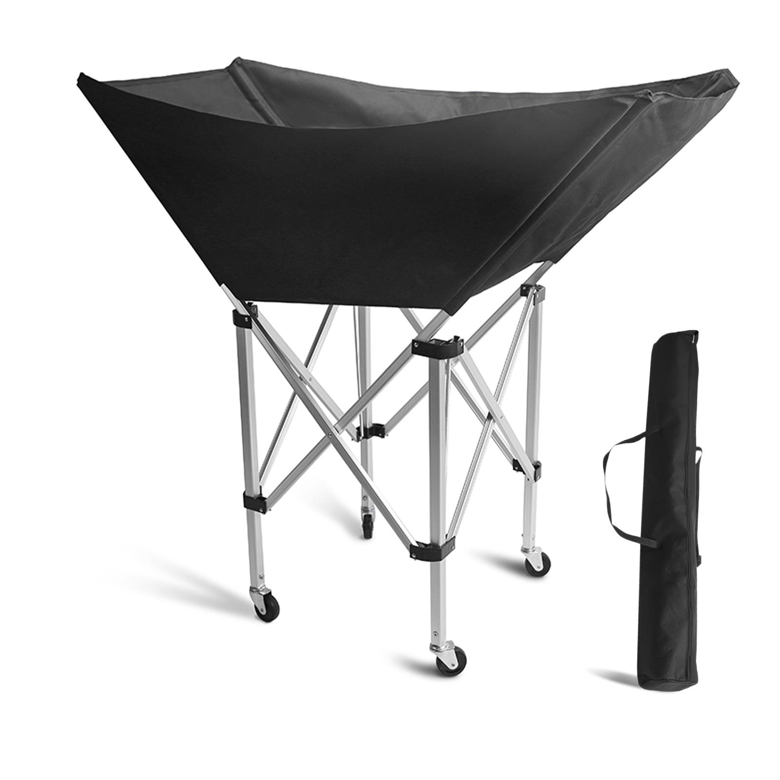 Collapsible Hammock Ball Cart  - Sports Equipment Bag With Wheels ulasan dan harga