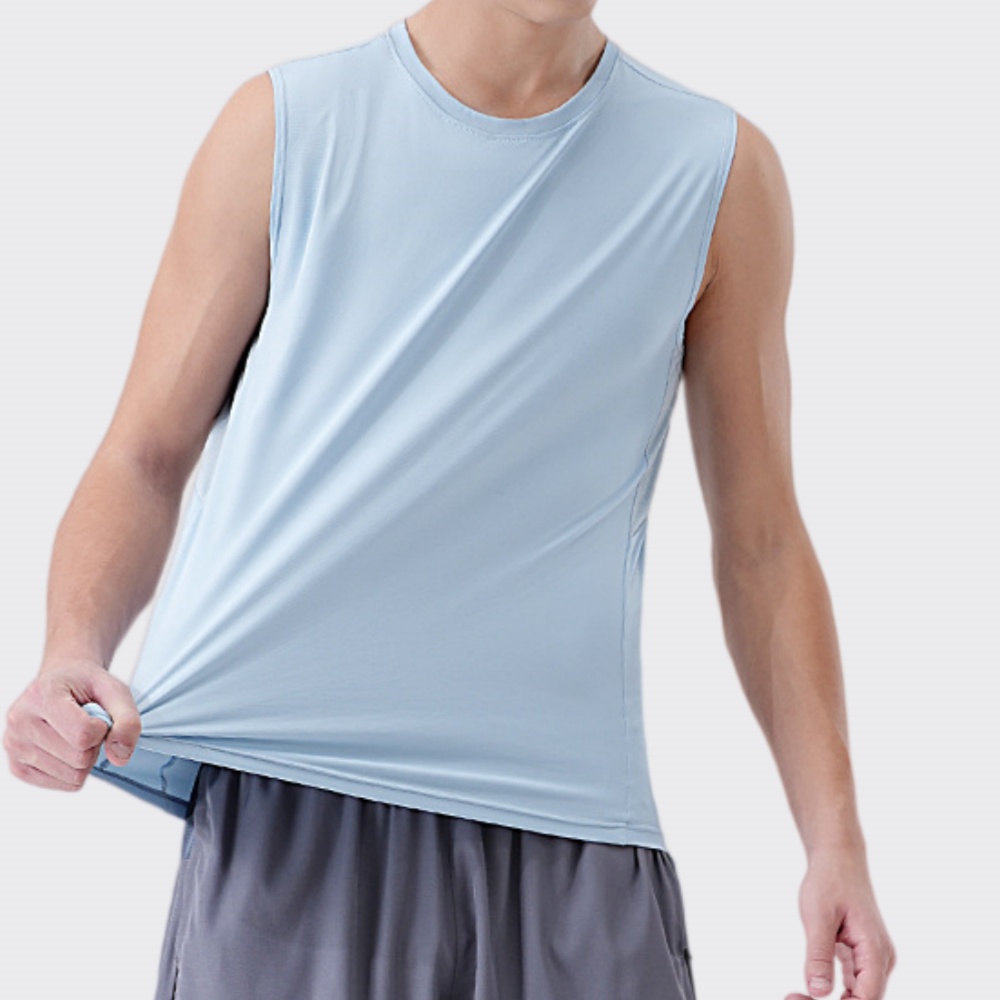 Men's Summer Bodybuilding Tank - Sports Equipment Logo ulasan dan harga