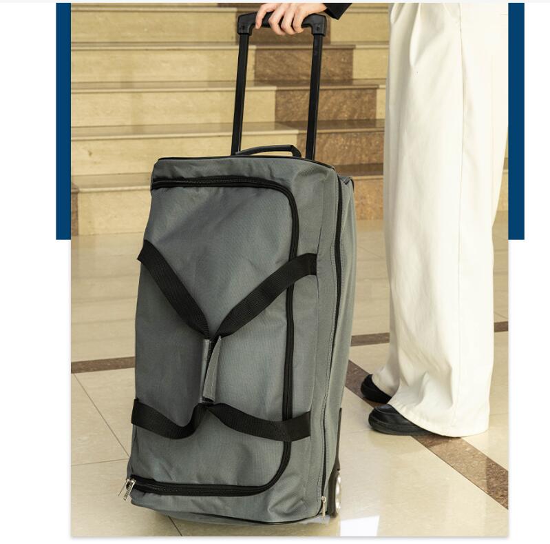 Men  Trolley travel bag soft b - Sports Equipment Bag With Wheels ulasan dan harga