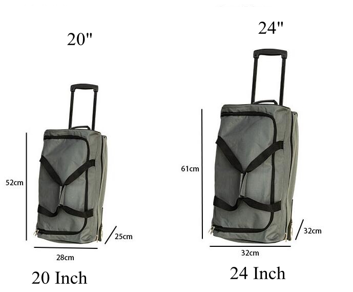 Men  Trolley travel bag soft b - Sports Equipment Bag With Wheels ulasan dan harga