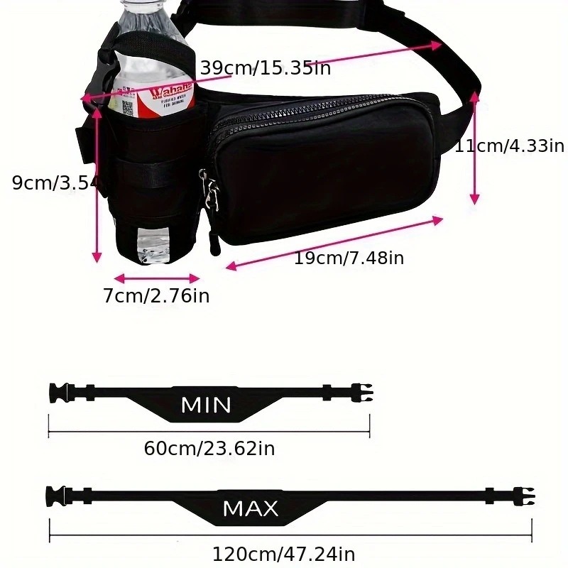 Travel Belt Bag – Simple Zippe - Xl Sports Equipment Bag ulasan dan harga
