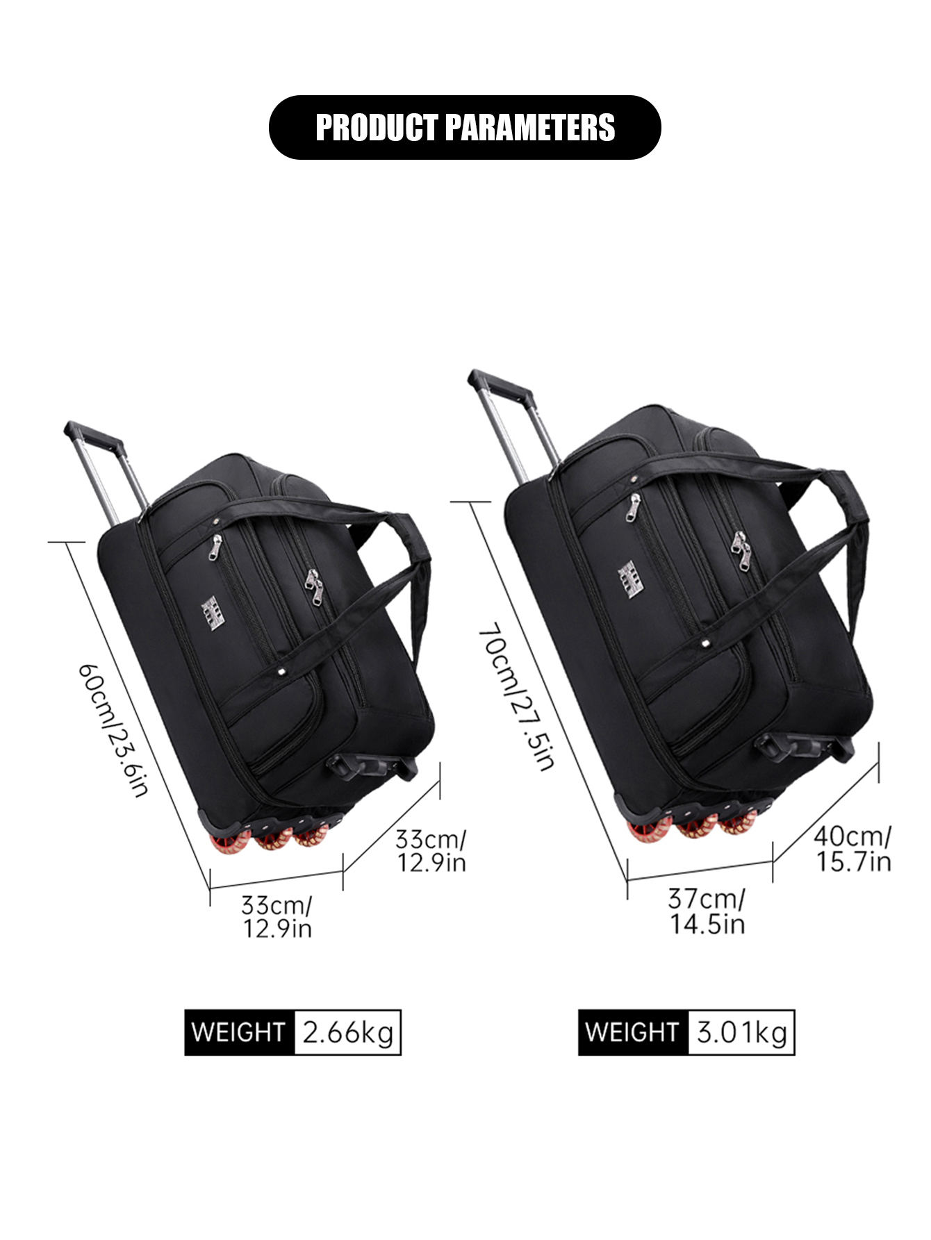 Multifunctional Trolley Travel - Sports Equipment Bag With Wheels ulasan dan harga