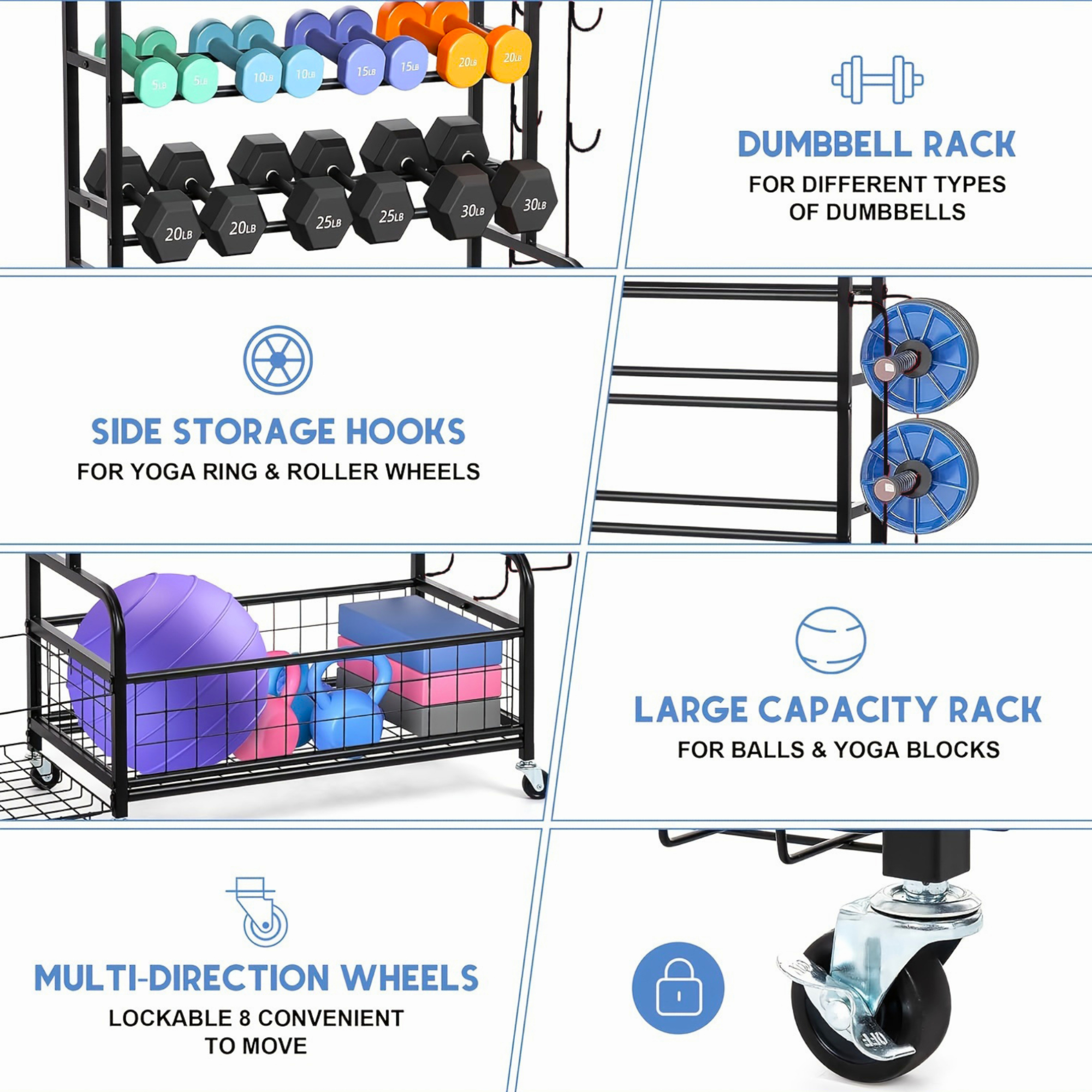 Blacksmith 4 Tier Storage Rack - Sports Equipment Kitchener ulasan dan harga