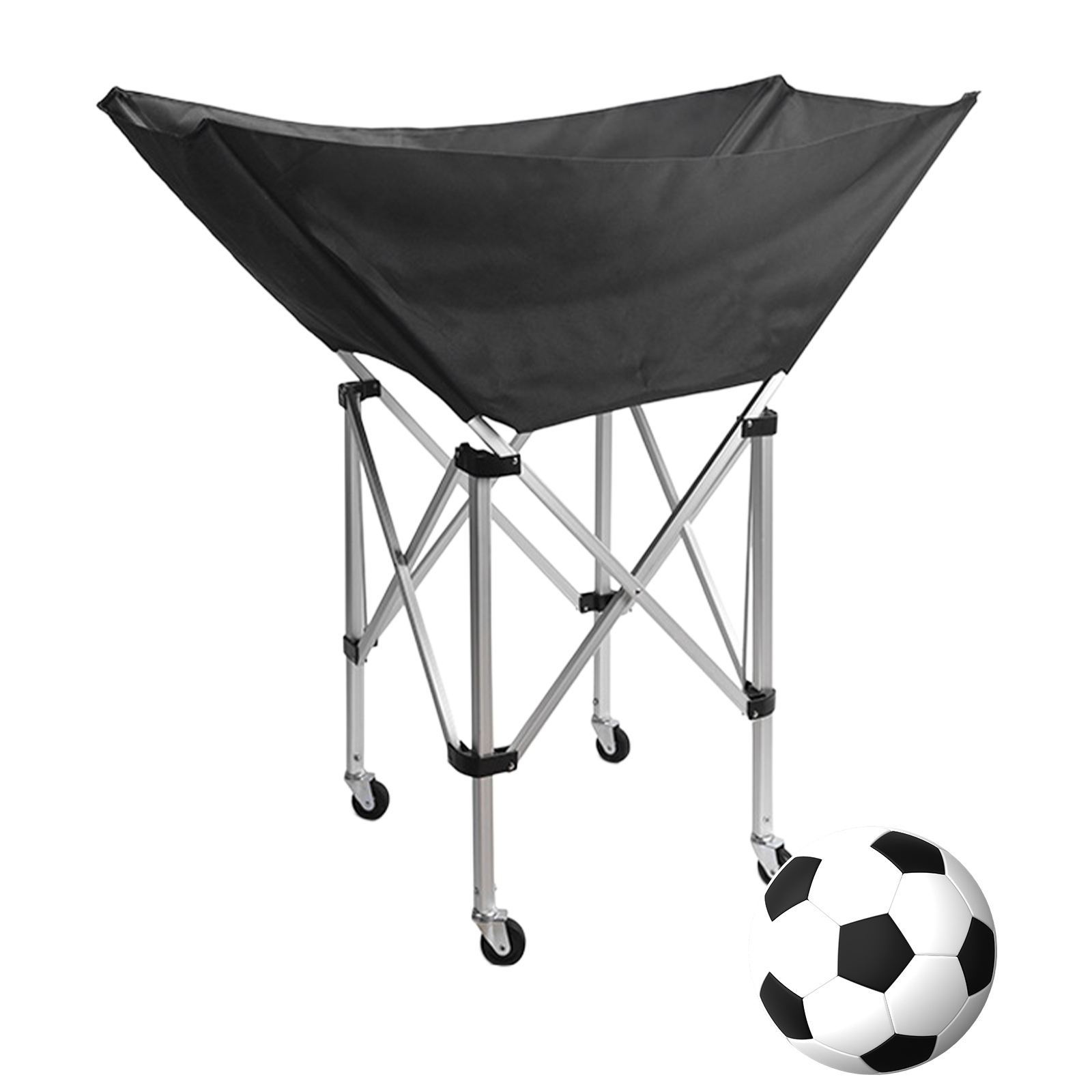 Collapsible Hammock Ball Cart  - Sports Equipment Bag With Wheels ulasan dan harga