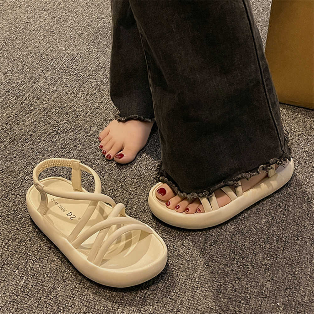 Strappy Beige Women's Shoes Sa - Sports Equipment Resale ulasan dan harga