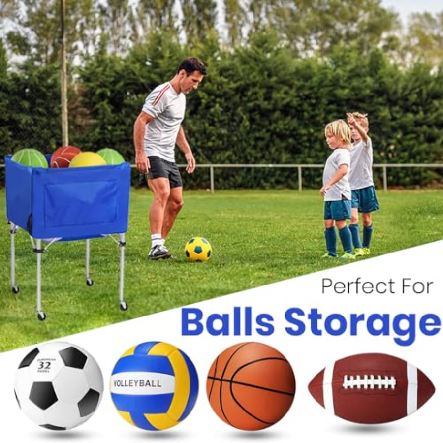 Volleyball Ball cart with Whee - X Sports Equipment ulasan dan harga